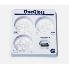 One Gloss Set (Уан Глосс набір),3 види по 20 шт +3 мандрели.Shofu